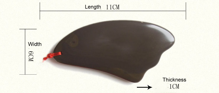 Bian Stone Dolphin Wavy Shape Scraping Board Dimension