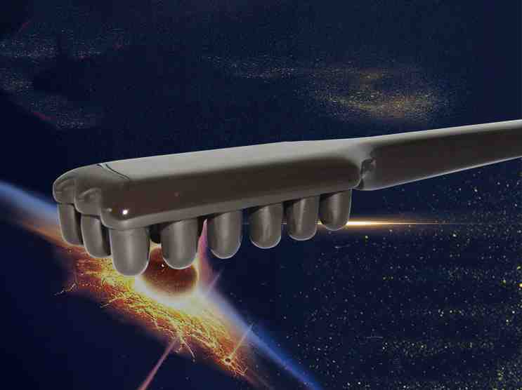 Elongated Bianstone Meridian Brush Massage Stick
