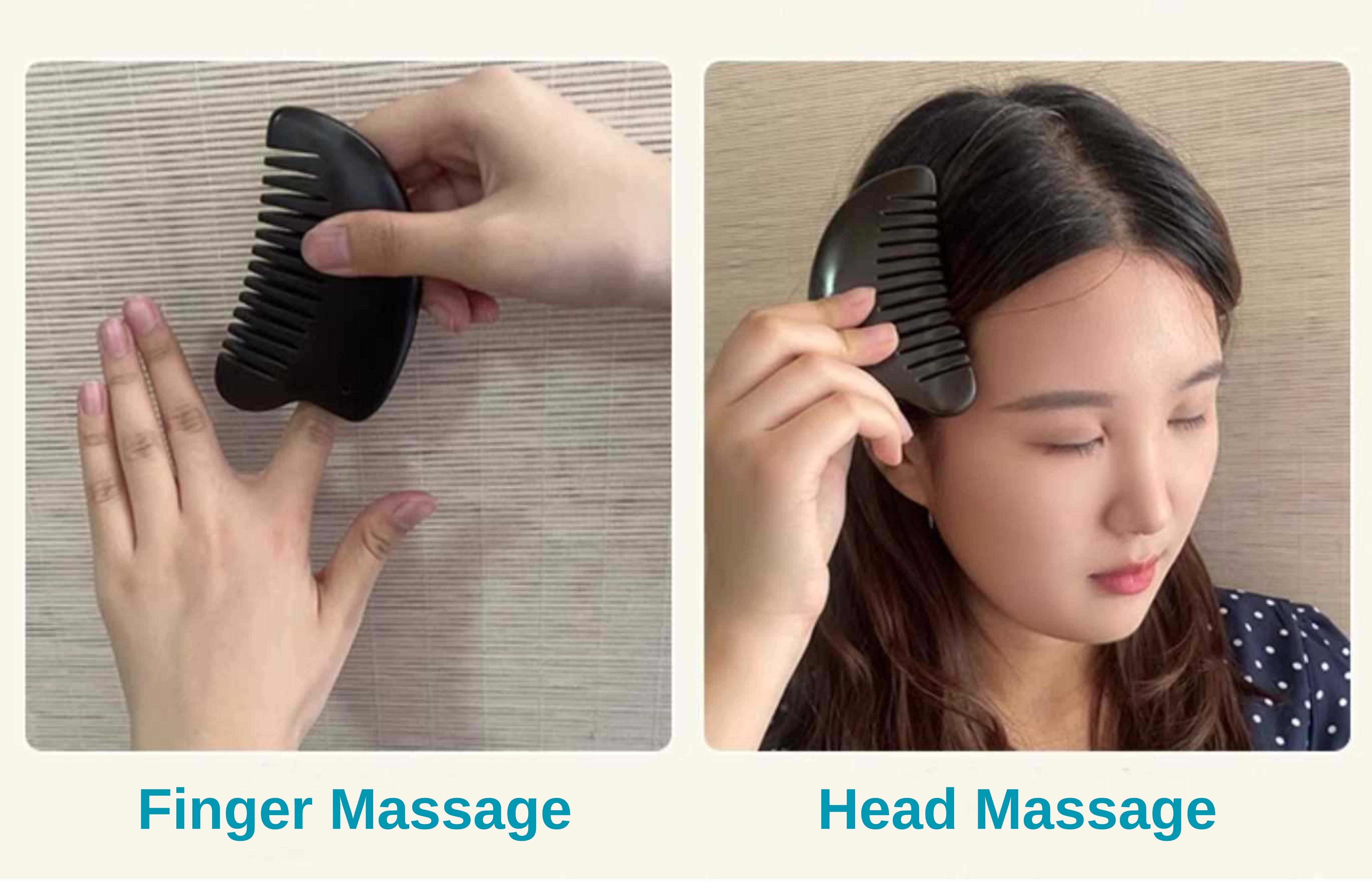 how to use the bianstone multiple function comb to for finger and head massage