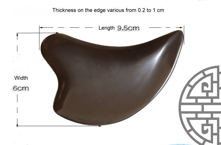 Bian Stone Dolphin Shape Beauty Scraping Board Dimension