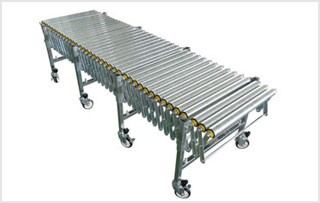 Flexible Zinc Steel Roller Conveyor
