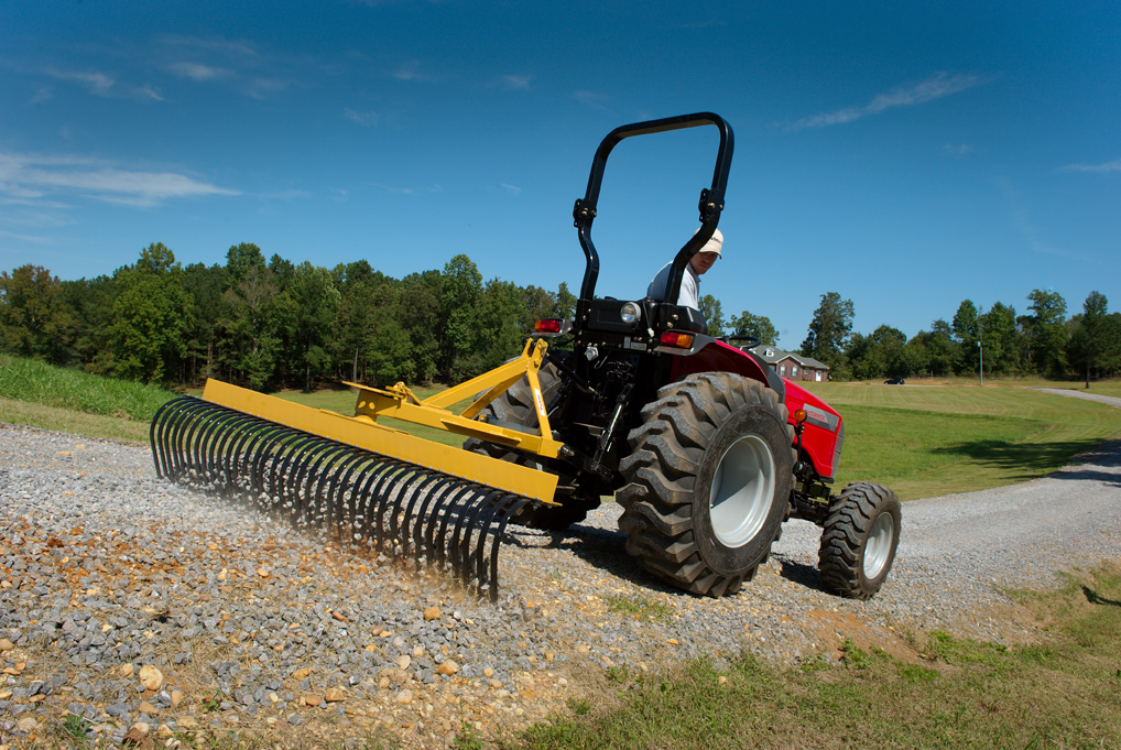 landscape raking equipment