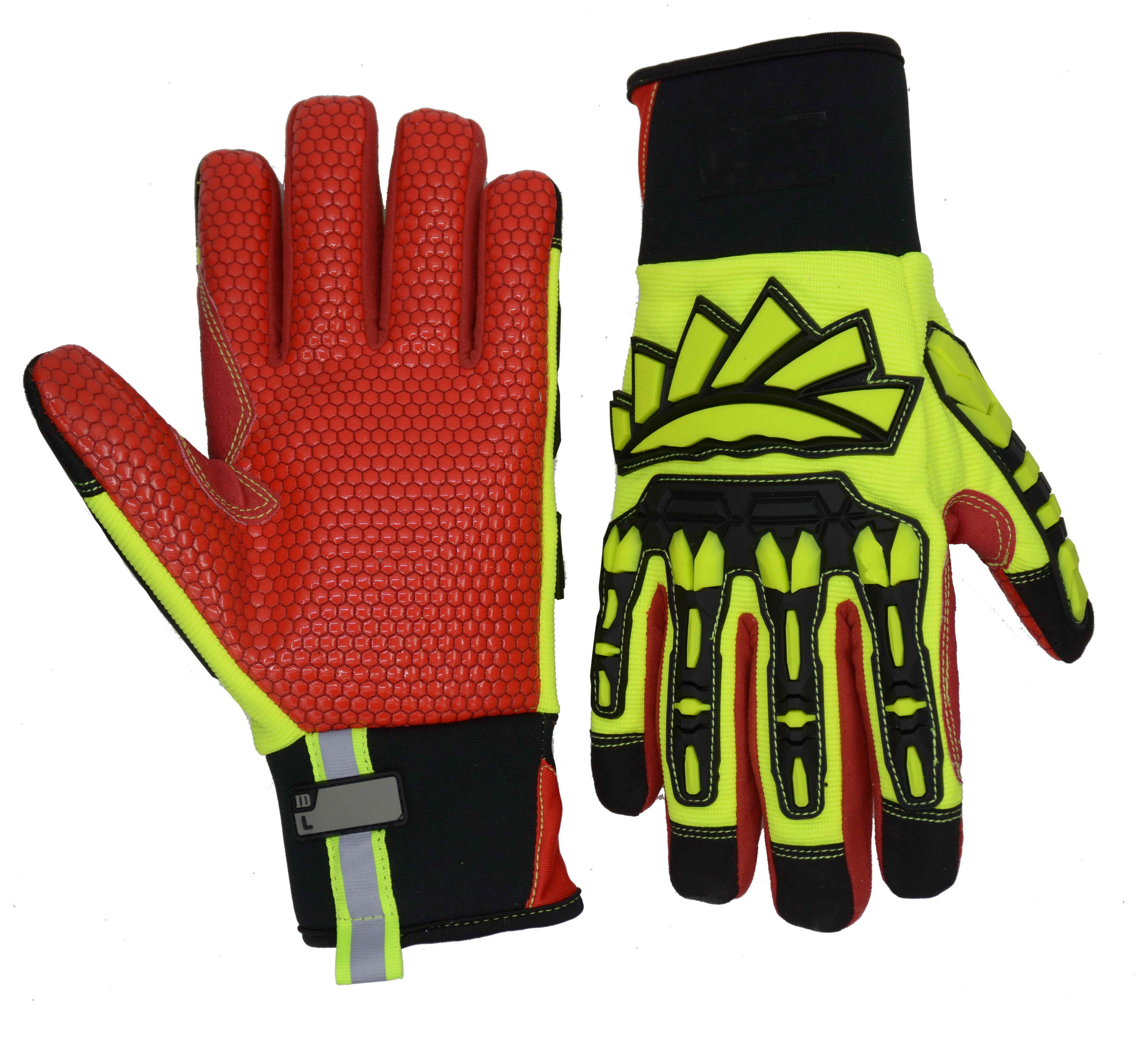 Protective Oil Gas Work Mechanics Gloves Waterproof Cut Resistance Level 5 