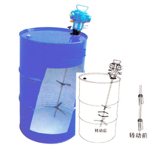 200L Telescopic Pneumatic Drum Mixer