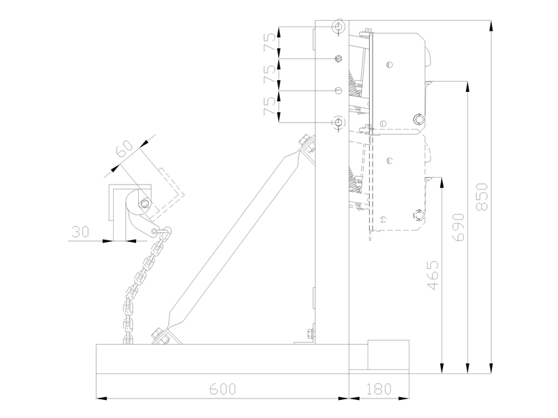 Fork Mounted Drum Grabbers Drum Gripper DG360B