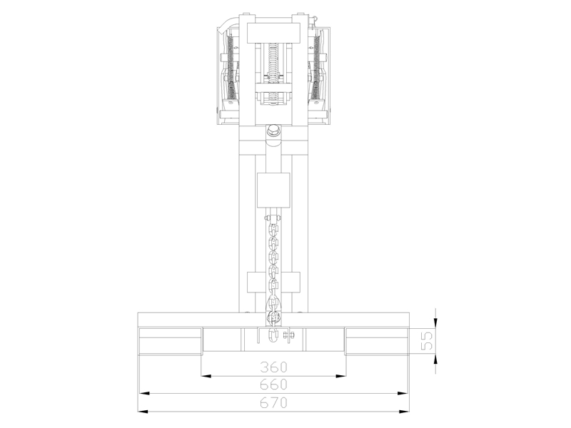 Fork Mounted Drum Grabbers Drum Gripper DG360B