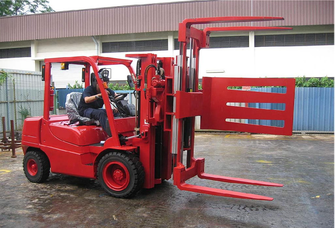 Stationary Load / Pallet Inverter forklift attachment