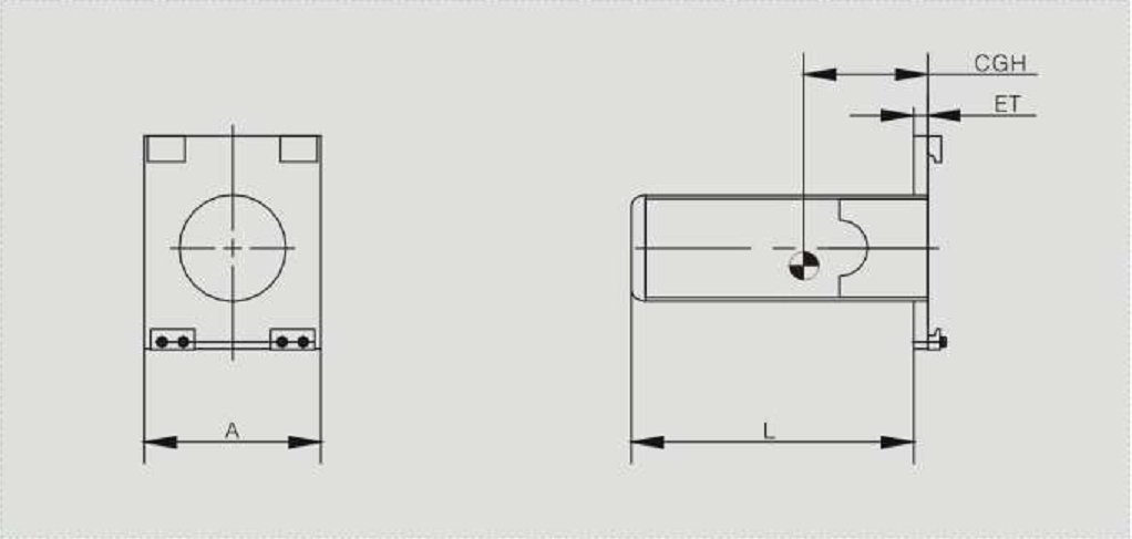
 String bar Attachment for Forklift Technical Drawing
